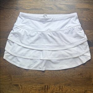 White Athleta Layered Tennis Skirt -